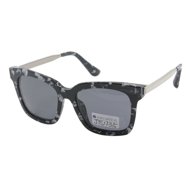 New Style Metal Temples Square Handmade Designer Men Acetate Sunglasses