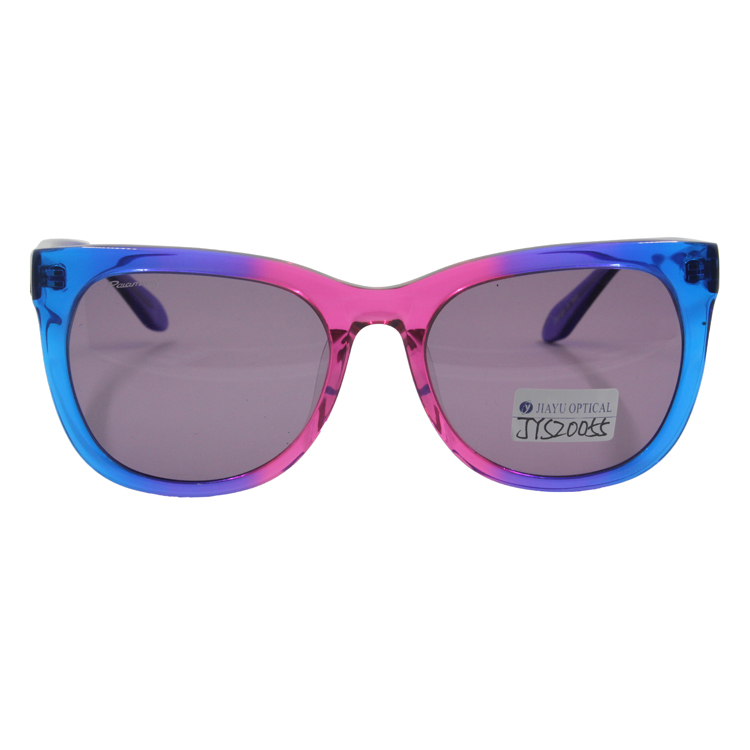 New Stylish Double Color Gradient Frame TAC Polarized Lens Vintage Retro Acetate Sport Sunglasses