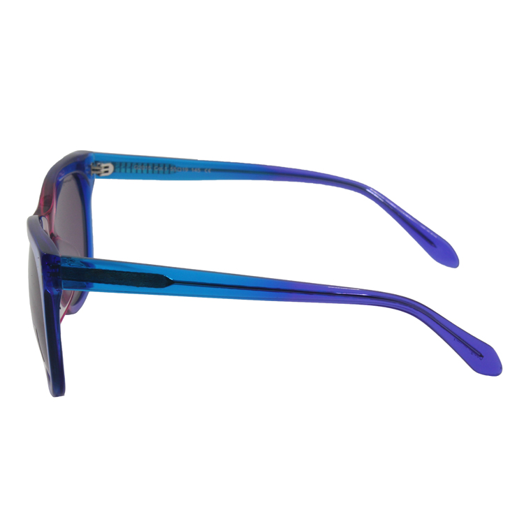 New Stylish Double Color Gradient Frame TAC Polarized Lens Vintage Retro Acetate Sport Sunglasses