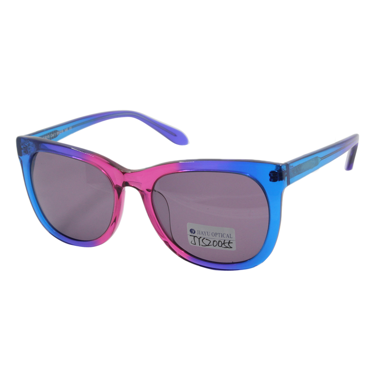 New Stylish Double Color Gradient Frame TAC Polarized Lens Vintage Retro Acetate Sport Sunglasses