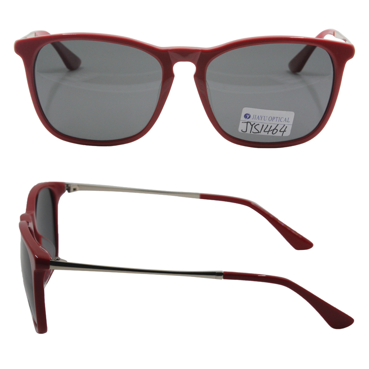 Newest Trending Fashion Glasses Mirrored Lenses Square Men Acetate Sunglasses