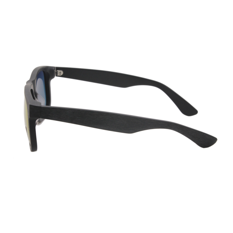 Stock Lot Polarized Red Mirror Lens Brand Engraved Logo Wood Grain Color Hand Made Acetate Sunglasses