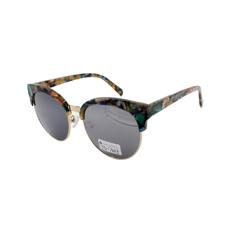 Top Quality Fashion Round Nose pads Designer Mirrored Handmade Acetate Polarized Men Sunglasses