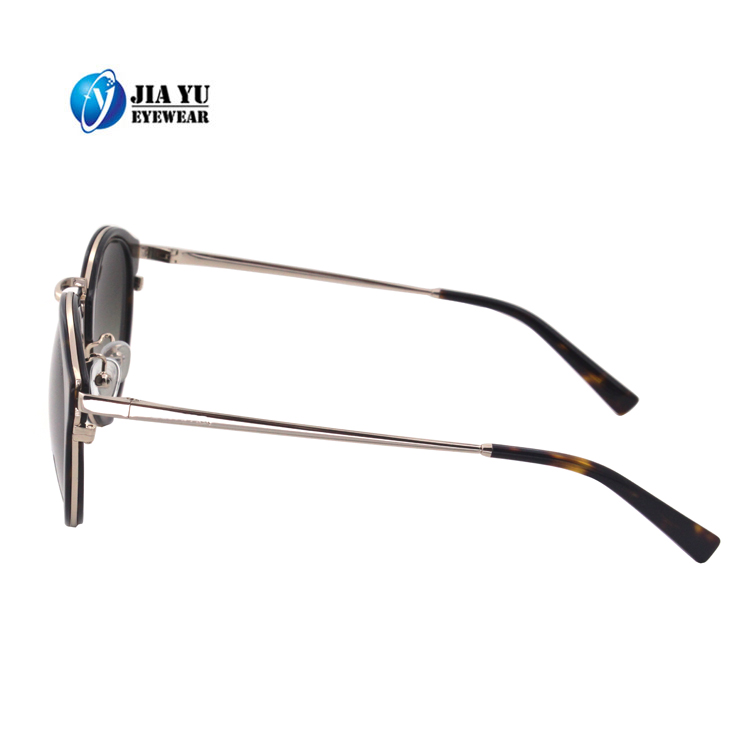 Wholesale Ce FDA Hadnmade Acetate Metal Sunglasses