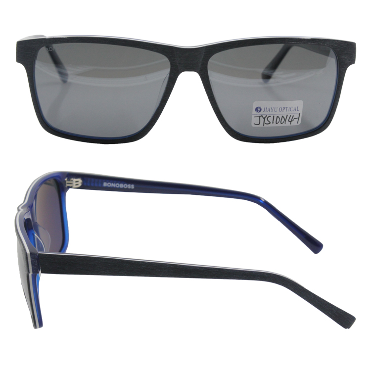 Wholesale Custom Fashion Polarized Square Handmade Mens  Acetate Sunglasses