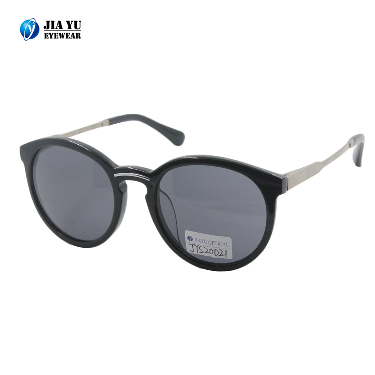 Wholesale Custom Logo Round Men Women Fashion Sunglasses Polarized Acetate Sunglasses
