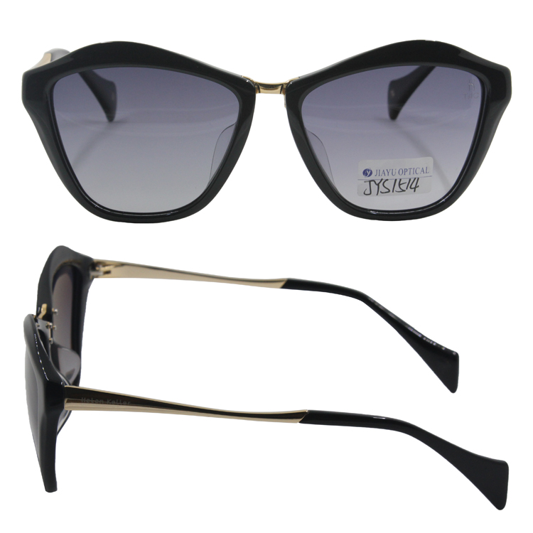 Wholesale Fashion Brand Multi Color OEM Retro Cat Eye Polarized Acetate Tortoise Shell Sunglasses