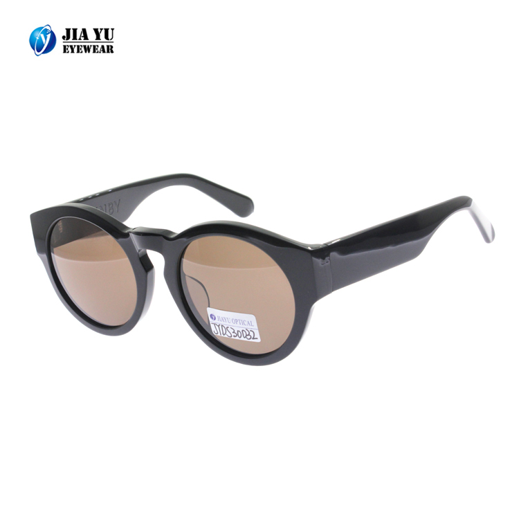 Wholesale UV400 Handmade Vintage Custom Logo Cellulose Acetate Sunglasses