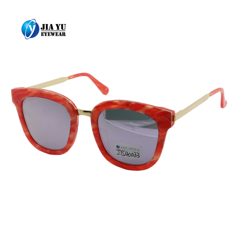 Xiamen Factory Fashion Round Designer CE UV400 Womens Acetate Sunglasses
