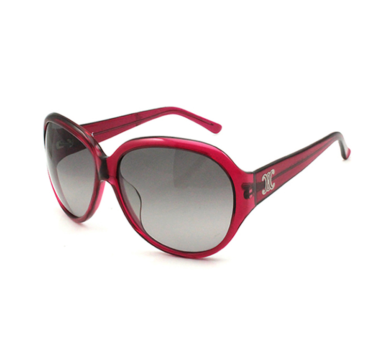 Xiamen Factory UV400 Polarized Custom Logo Round Fashion Oversized Acetate Sunglasses