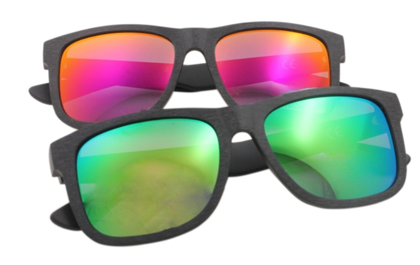 UV400 Wood Finishing Polarized Acetate Sunglasses
