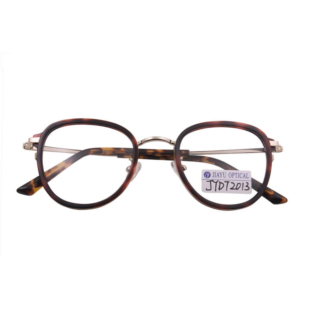 Quality Fashion Women Custom Metal Design Acetate Glasses