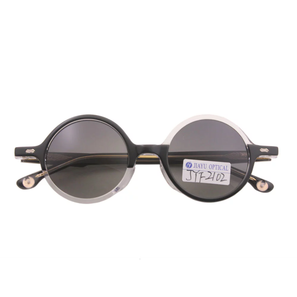 Round UV400 Acetate Sunglasses 