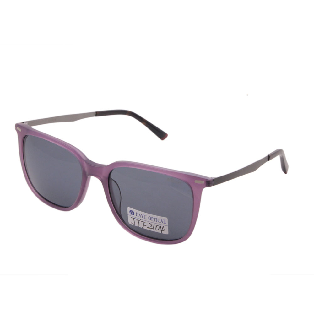 Wholesale Fashion UV400 Polarized Purple Frame Sunglasses