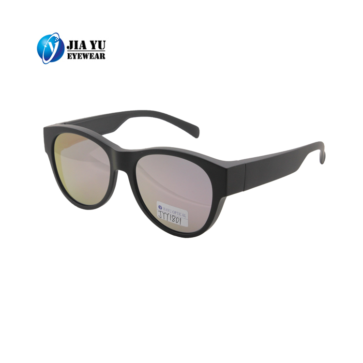 China Unisex Fit Over Glasses Sunglasses Recycled Plastic Custom Sunglasses
