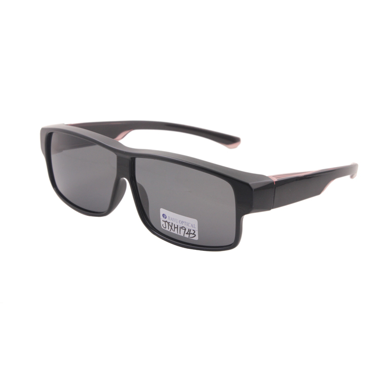 Custom Logo Fit Over Optical Frame Glasses Overcast Polarized Sunglasses with Side Protections