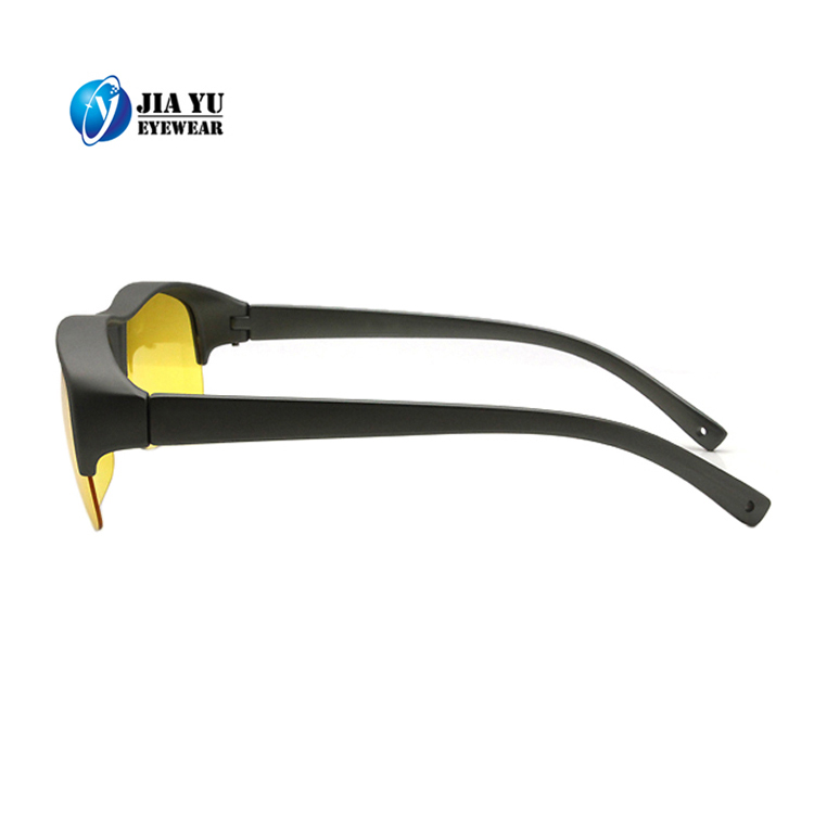 HD Night Vision Fit Over Glasses Over-Prescription Sunglasses with Yellow Lenses