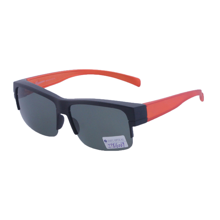 High Quality Half Rim TAC Polarized Lens Fit Over Prescription Glasses