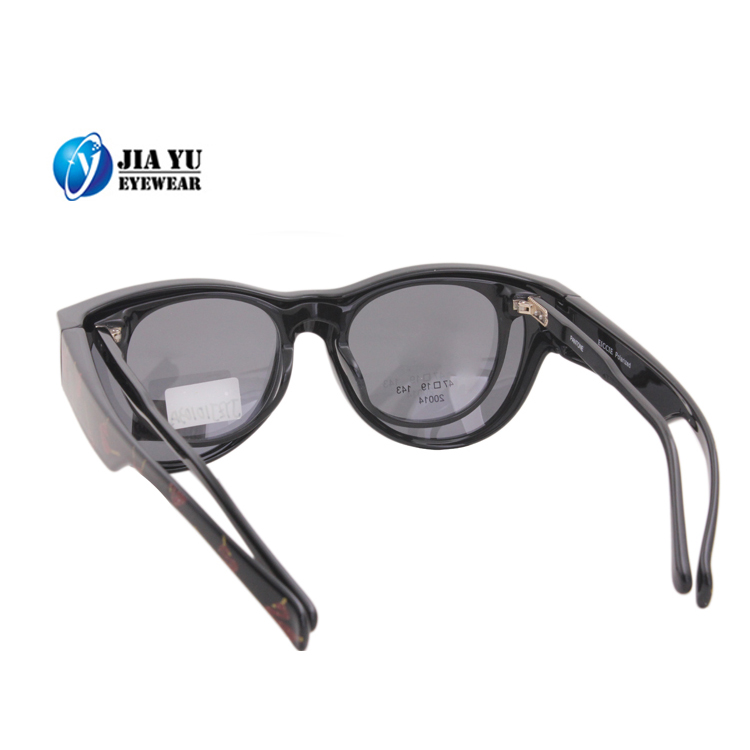 Round Polorized Lens Magnet Sunglasses Cover Prescription Fit Over Sunglasses