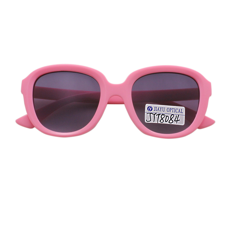 Fashion Plastic Outdoor Pink Kids Sunglasses Custom Logo