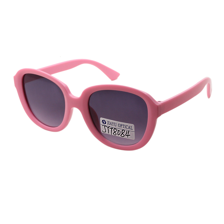 Fashion Plastic Outdoor Pink Kids Sunglasses Custom Logo