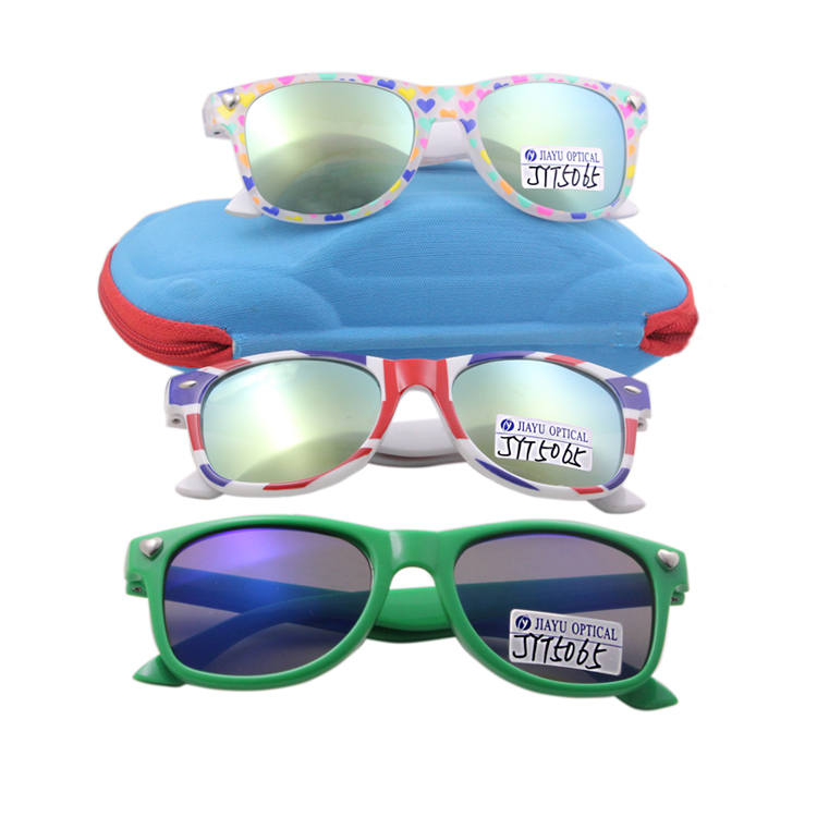 Kids Unbreakable Mirror Square Sunglasses Custom Logo        JYT5065