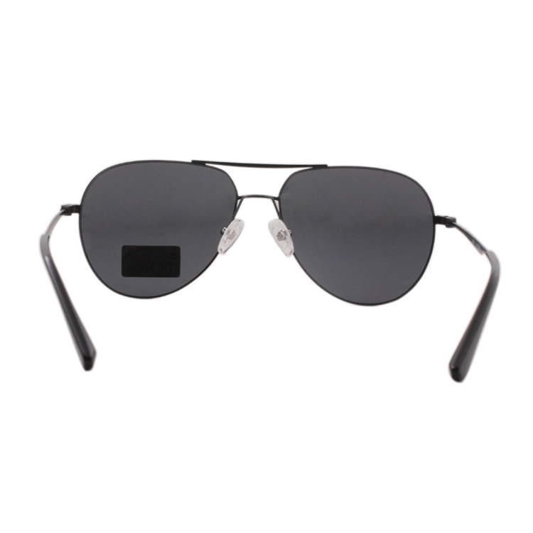 Dark Rimless Adjustable Nose Pad Polarized Metal Sunglasses