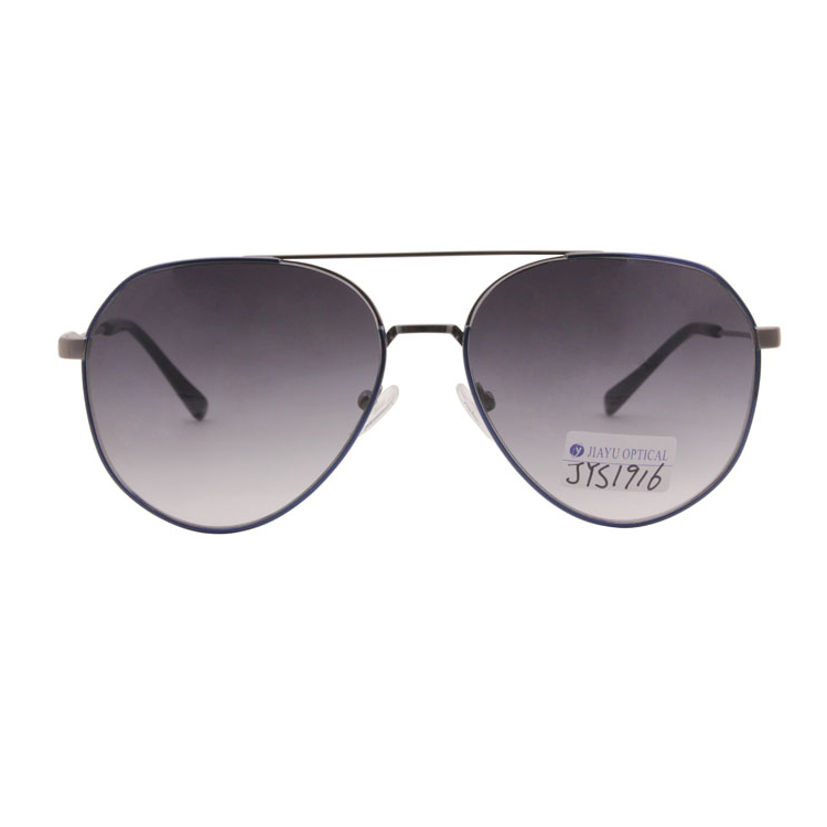 High Quality Custom Fashion Polarized Transparent Silicone Nose Pad  Retro Metal Sunglasses