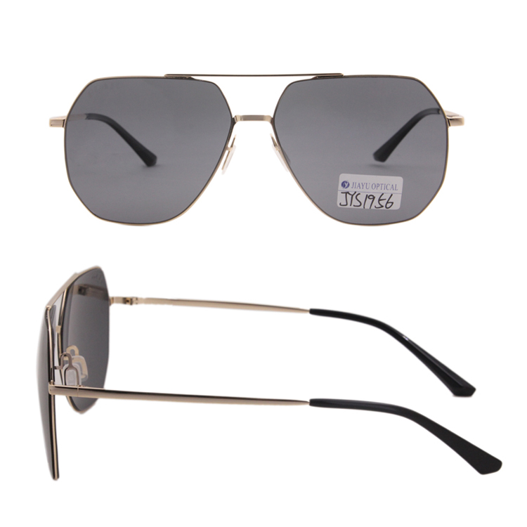 High Quality Custom Square Sunglasses Metal Frames Polarized