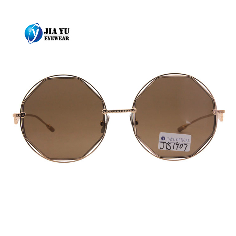 High Quality Fashion Retro Special Design CE UV400 Polarized Metal Sunglasses