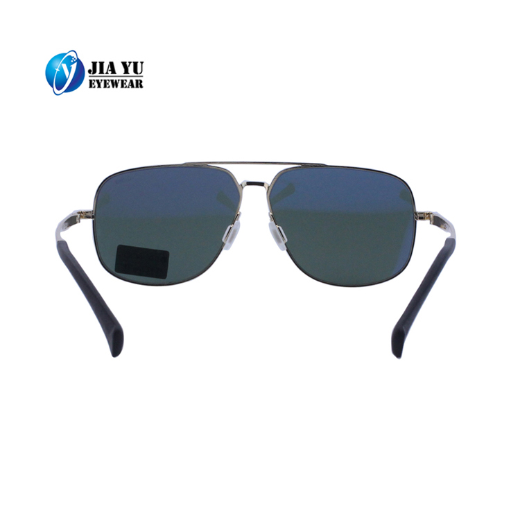 High Quality Fashion UV400 Polarized Retro Luxury Men Metal Sunglasses