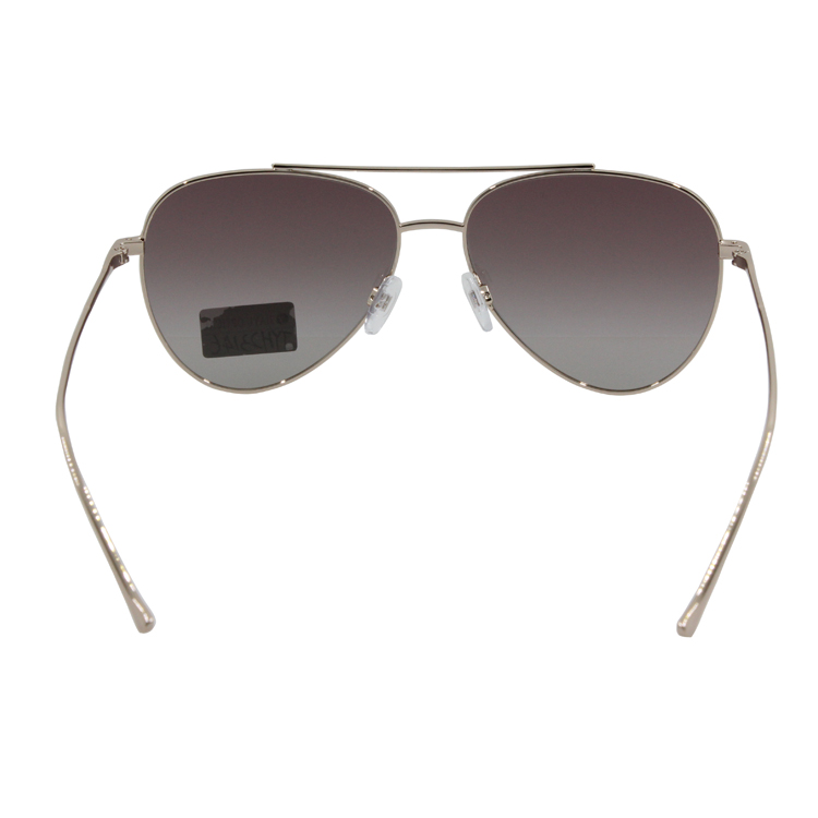 High Quality Transparent Silicone Nose Pad OEM Fashion Retro Double Bridge Metal Sunglasses