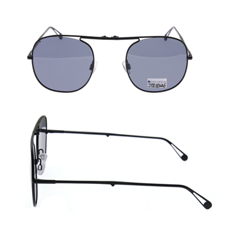 High Quality UV400 Polarized Special Bridge Metal Folding Sunglasses