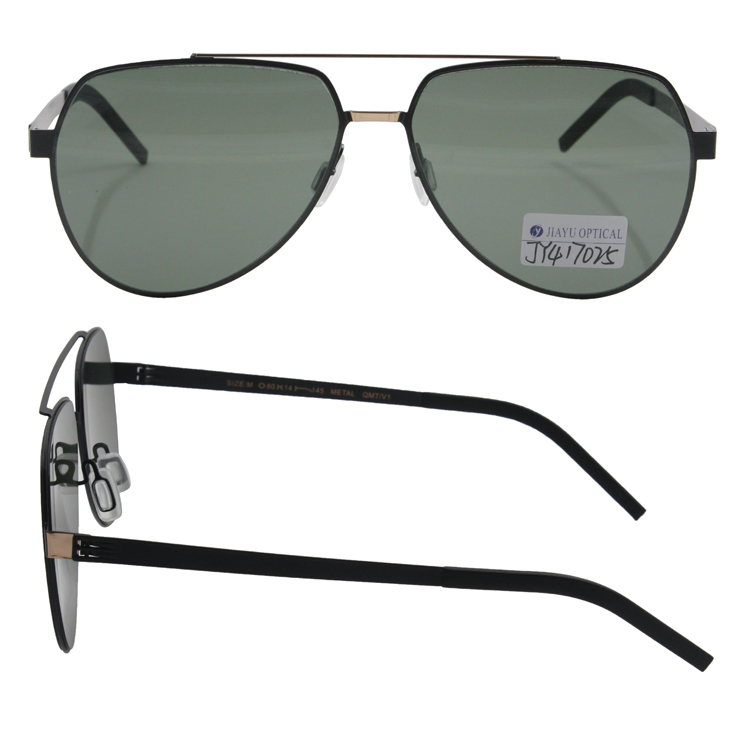 Hot Sale Custom Pilot Brand Fashion UV400 Polarized Metal Sunglasses for Men