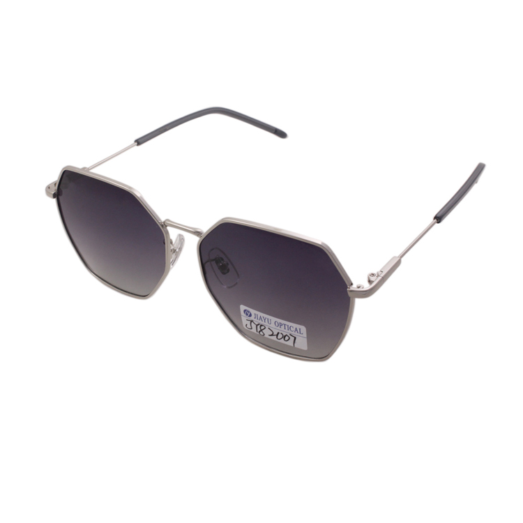 Hot Sale Fashion Custom Logo Special Shape CE UV400 Polarized Women Metal Sunglasses
