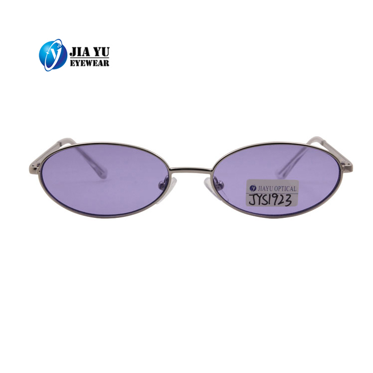 Hot Sale Fashion UV400 Polarized Retro Small Cat Eye Metal Sunglasses
