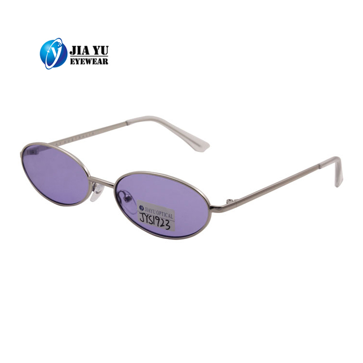 Hot Sale Fashion UV400 Polarized Retro Small Cat Eye Metal Sunglasses