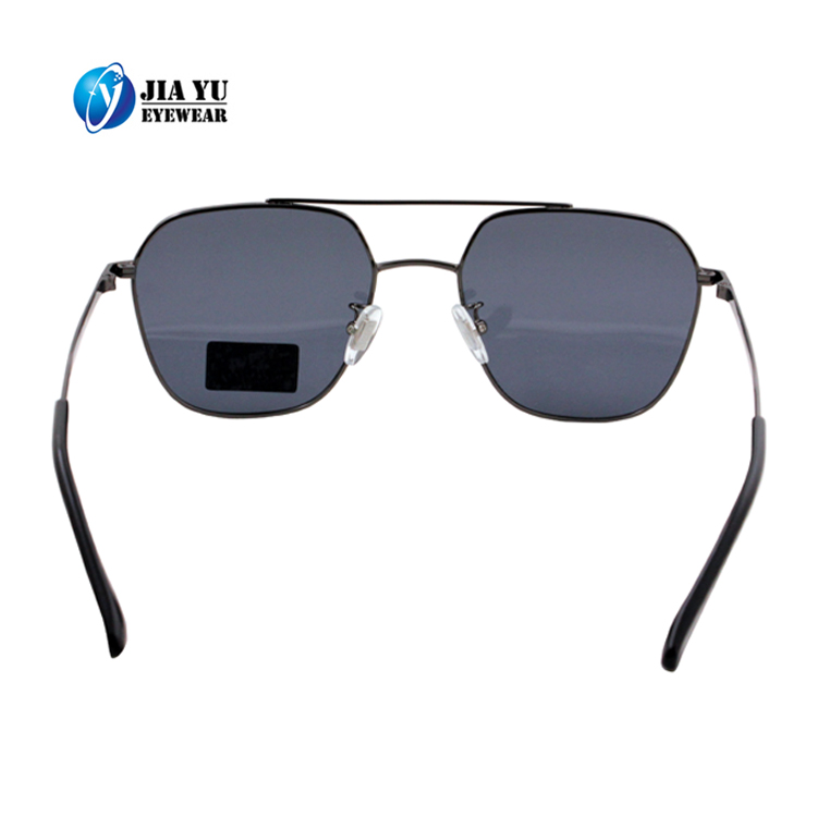 Name Brand Wholesale Custom Logo Double Bridge UV400 Handmade Metal Sunglasses