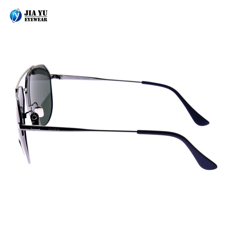 Name Brand Wholesale Fashion Pilot UV400 Polarized Men Metal Sunglasses