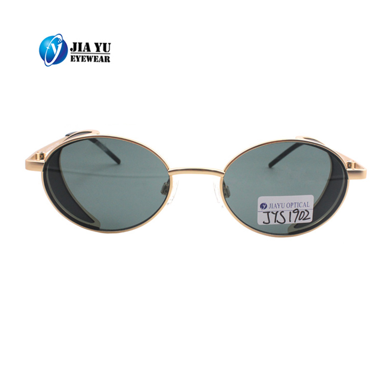 Name Brand Wholesale Fashion Retro Steampunk CE UV400 Metal Sunglasses