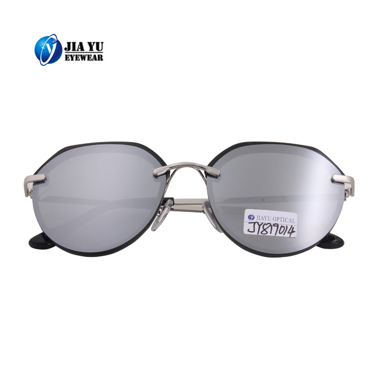 Name Brand Wholesale Fashionable Special Shape Polarized Metal Sunglasses
