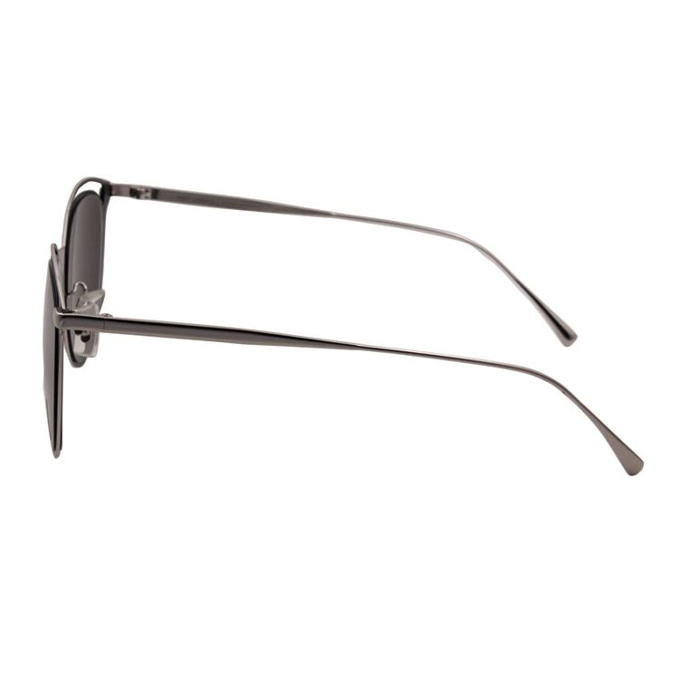 Name Brand Wholesale Luxury Polarized Vintage Round Men Metal Sunglasses
