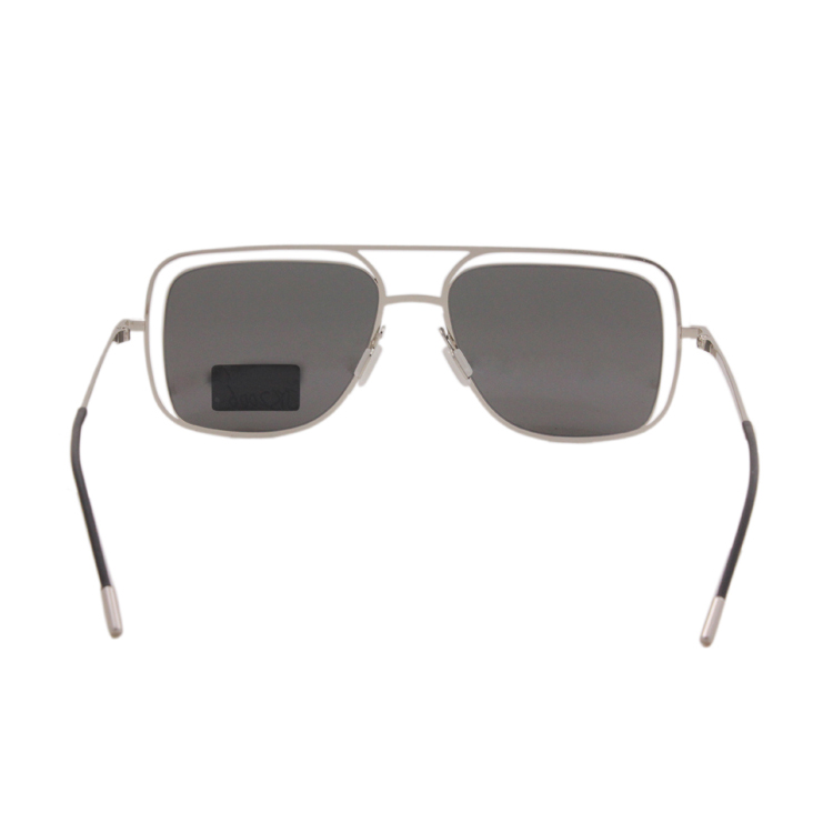 New Design Silver Stainless Steel Anti-Reflective Metal Sunglasses Unisex
