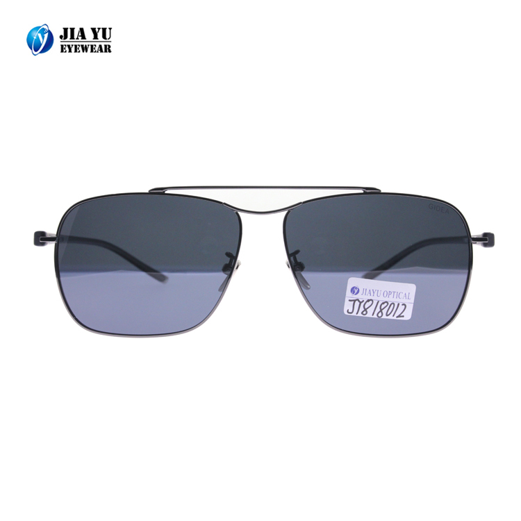 Newest Trending Fashion CE UV400 Polarized Retro Square Metal Sunglasses with Your Logo