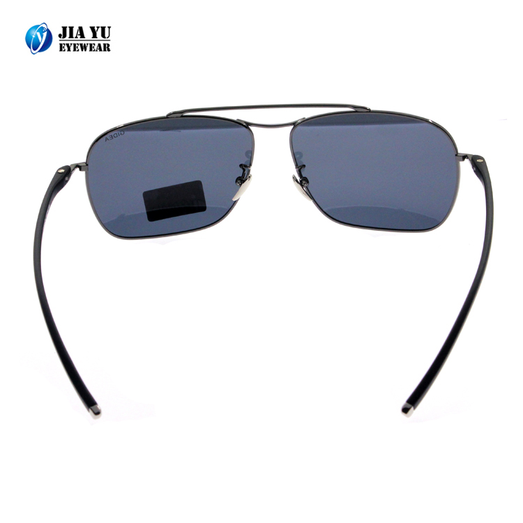 Newest Trending Fashion CE UV400 Polarized Retro Square Metal Sunglasses with Your Logo