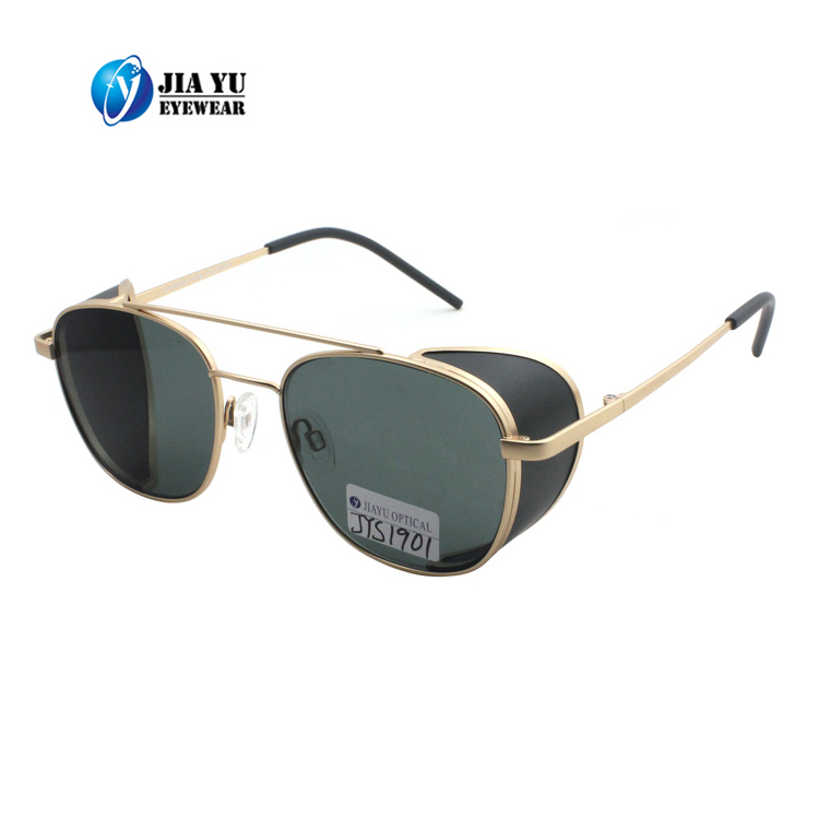 Newest Trending Fashion Custom Retro Polarized Steampunk Metal Sunglasses