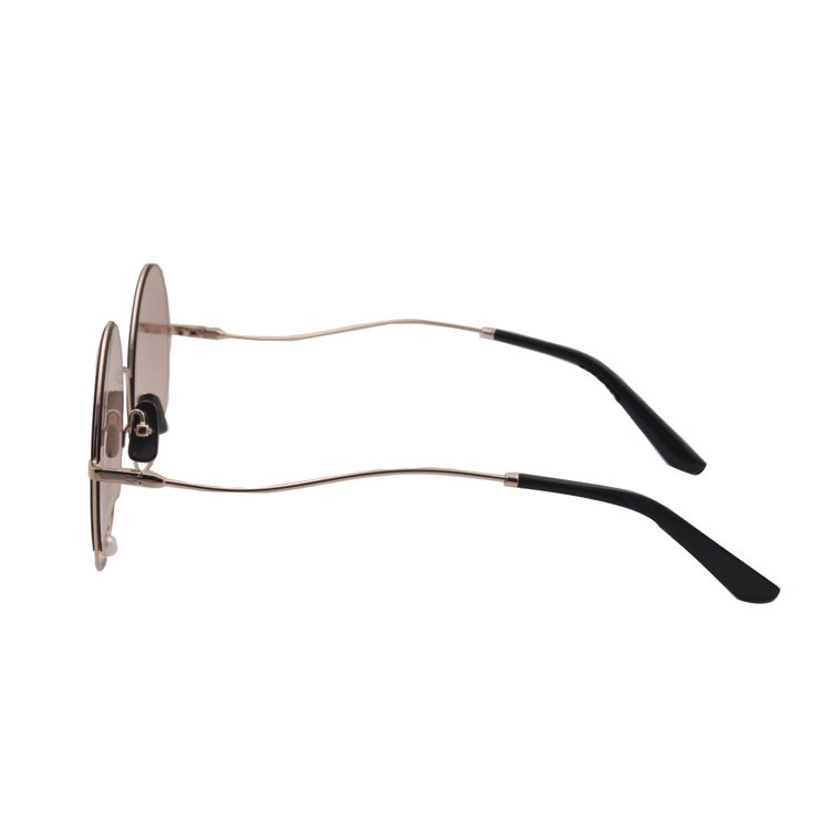 Newest Trending Fashion UV400 Polarized with Pearls Special Design Metal Sunglasses
