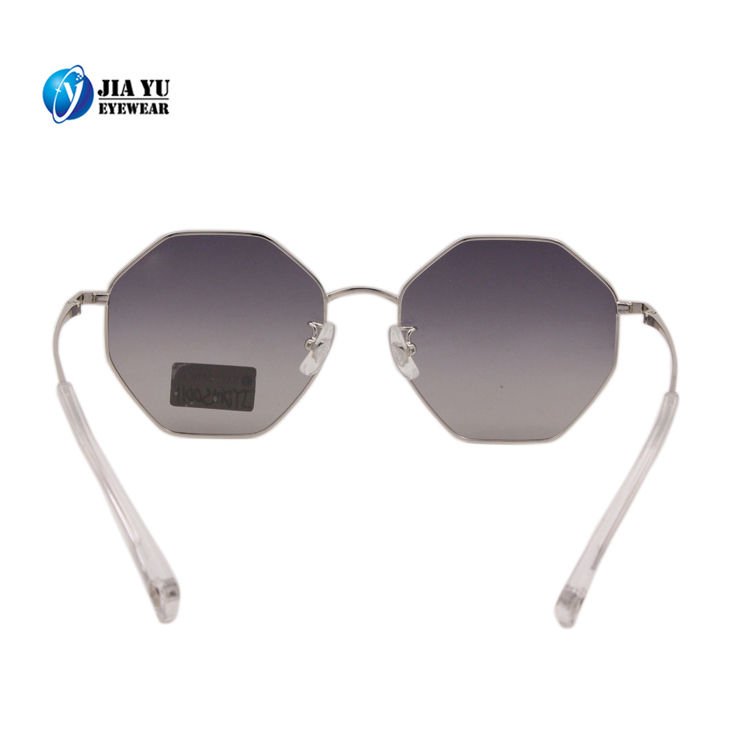 Top Quality Alloy Frame Fashion Sunglasses For women With Gradient Gray Lens Ladies Sunglasses