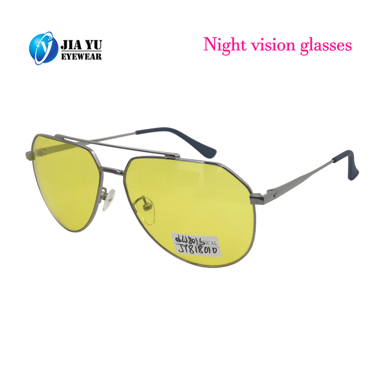 Top Quality Fashionable Vintage Night Vision CE UV400 Metal Sunglasses