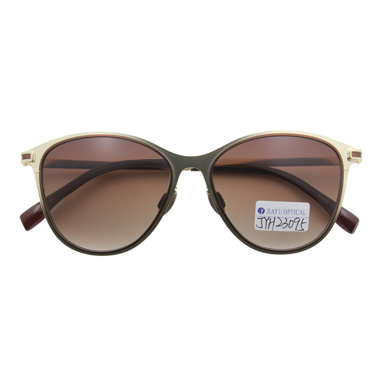 Top Quality OEM Fashion Custom Logo Round Retro Metal Sunglasses